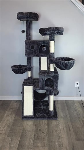 This 65-inch multi-level cat stand by Hoomic gives your cats plenty of room to climb, scratch, and lounge! It’s sturdy, space-saving, and right now it’s on a massive sale with fast free shipping for a limited time, so it’s a great time to grab one! #CatStand #CatTower #CatFurniture #PetDeals #DealsForYouDays 🐾