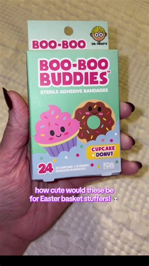 How cute are these Boo Boo Buddies kid’s bandages! I thought they would be great to put in Easter baskets! #kidsbandages #booboobuddies #easterbasketstuffers #tiktokshopcreatorpicks #tiktokshopjumpstartsale Easter basket stuffer ideas Kids bandages Boo boo buddies