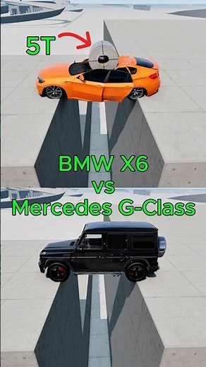 Brutal Coil Test Destroys BMW X6 and Mercedes G-Class #beamngdrive