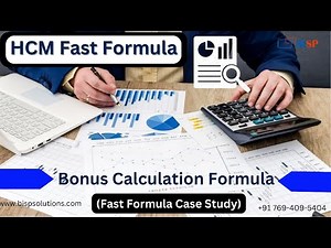 Oracle Fast Formula Bonus Calculation | Oracle HCM Fast Formula Supplemental Earning | Oracle BISP