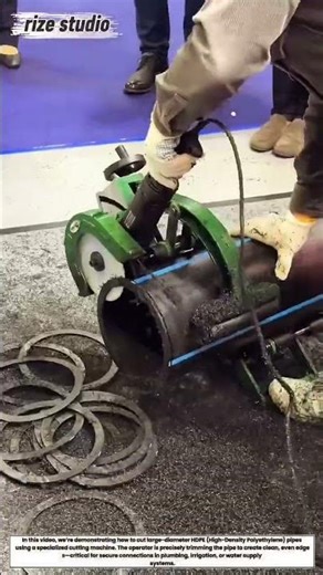 Huge Plastic Pipe Cutting Demo | How to Cut Large Diameter Pipes Properly!