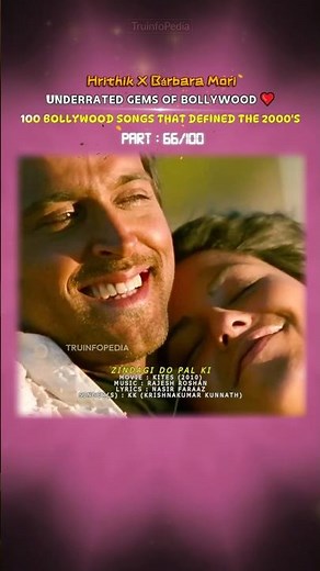 Zindagi Do Pal Ki ❤️| Kites (2010) | 100 Bollywood Songs | Part 66 #bollywood #hrithikroshan #kites