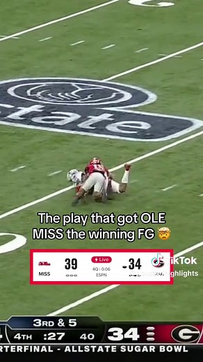 Ole Miss vs Georgia: Dramatic Ending Play Updates