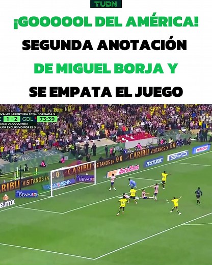 ¡EL GOL DEL EMPATE DE LAS ÁGUILAS! 🦅 🔥 | america vs chivas