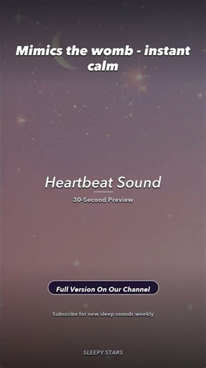 Heartbeat Sound for Newborn Sleep | Womb Sounds Baby
