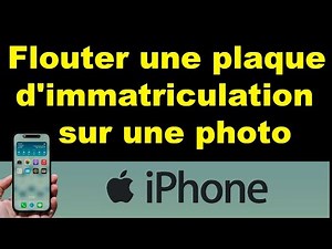 How to blur a license plate in a photo on iPhone