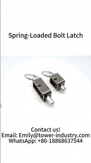 Tower | Spring Loaded Bolt Latch, Weld on Spring Latch