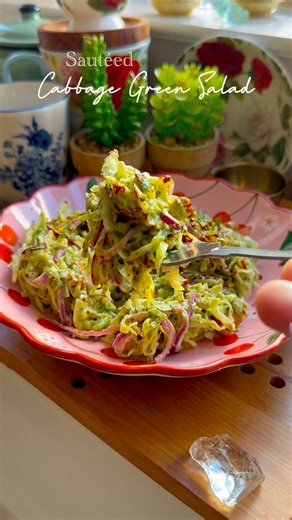 19K views · 125 reactions | Sautéed Cabbge Green Salad 綾 塞 Recipe...