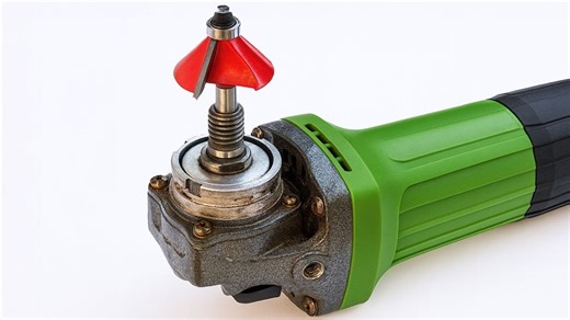 把木工铣刀头装到角磨机上，你会有惊喜 。