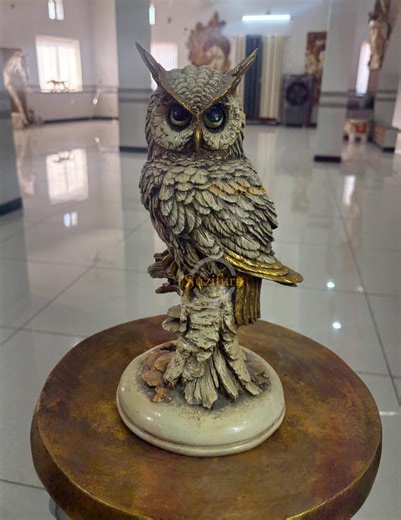 Concrete Marble Resin Owl Statue Weatherproof Garden Décor - Etsy