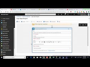 Azure - Create new Logic App - RSS Feed and send email Actions
