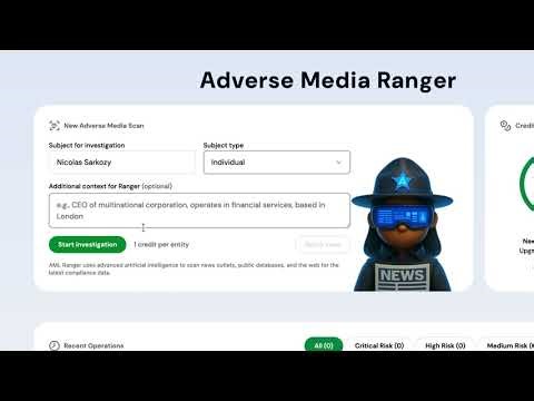 AML Ranger – Adverse Media Monitoring Demo