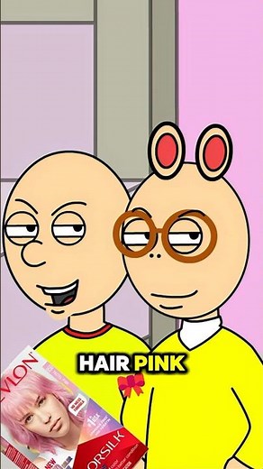 Caillou Dyes DW's Hair Pink #caillou #funny #goanimate #prank