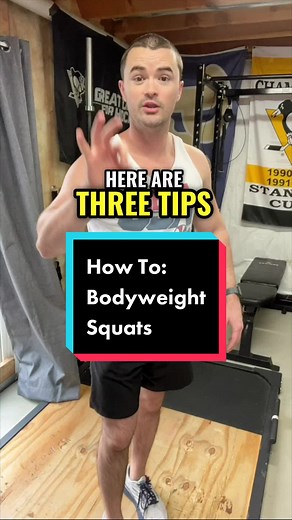 How to do a perfect bodyweight squat! #bodyweightsquats #bodyweightsquat #bodyweightexercise #exercisetutorial #squatting #squattips