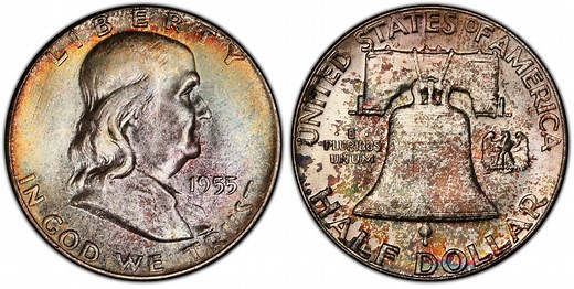 1955 50C "Bugs Bunny" FS-401, FBL (Regular Strike) Franklin Half Dollar - PCGS CoinFacts