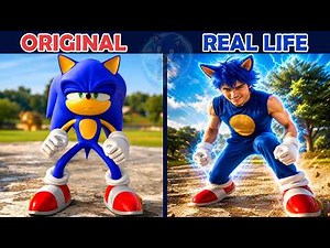 Sonic Is a BIG BOY Now?! 😱 | Original vs Real Life