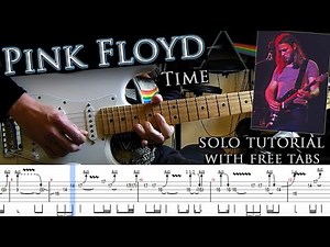 Pink Floyd - Time guitar solo lesson (with tablatures and backing tracks)