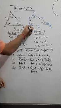 Class 9 | Maths | Congruent Triangles | Basic Rules #class9 #ncert #maths #triangle #trending