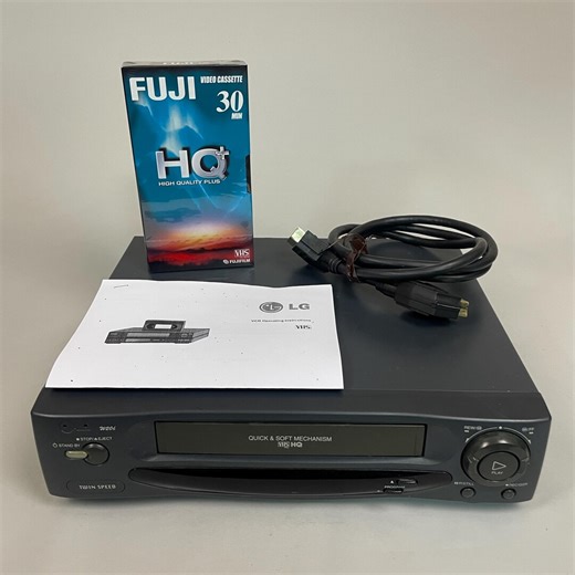 LG VCR VHS Video Tape Recorder Player   Cables & Tape | Serviced | W20i - Etsy UK