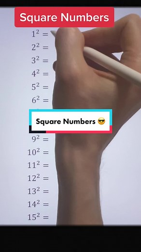 #math #mathematics #squarenumbers