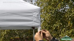 EAGLE PEAK 5 ft. x 5 ft. Pop Up Canopy Tent Instant Outdoor Canopy E25-GRY-HD