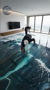 Not Photoshop! Watch This Insane Epoxy Floor Build Come to Life 🌎✨
