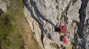 Aerial View Mountain Rescuer Abseiling On Stock Footage Video (100% Royalty-free) 3770469407 | Shutterstock