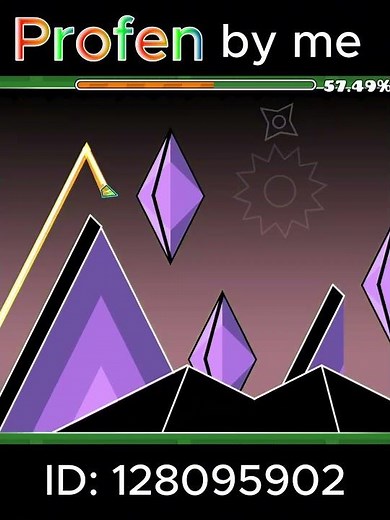 My best decorated level (Profen by me) #geometrydash #gd