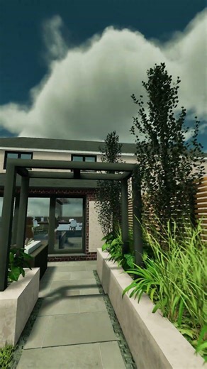 Modern Garden Walkthrough – Contemporary Outdoor Living Design #outdoorliving #gardendesign