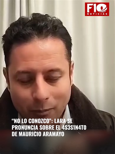 #Nacional | “No lo conozco”: Lara se pronuncia sobre el 4s3s1n4t0 de Mauricio Aramayo El vicepresidente Edmand Lara se refirió al 4s3s1n4t0 de Mauricio Aramayo, ocurrido en el departamento de Tarija, y aseguró que no tenía conocimiento personal de la víctima ni de los detalles del caso. Lara afirmó que se enteró del hecho únicamente por los medios de comunicación, donde se informó que Aramayo habría sido cercano al político Rodrigo Paz. Sin embargo, fue enfático al señalar que no puede emitir un