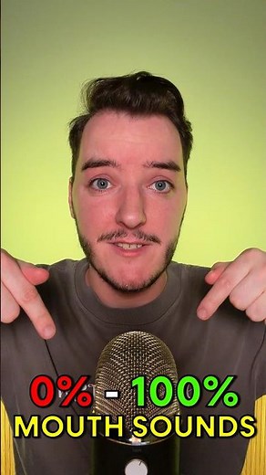 0% VS 100% MOUTH SOUNDS #asmr