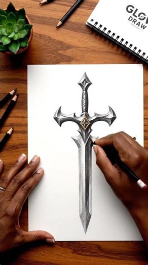 Drawing The Master Sword in 8 Seconds! 🗡️