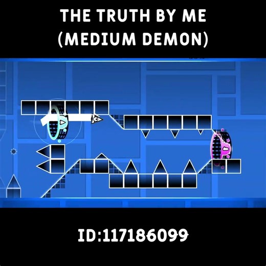 The Truth showcase (medium demon layout) #geometrydash #gd #gaming #shorts
