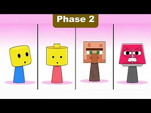 Sprunki OC Lego & Noob VS Villager & Panic OC Pyramixed Phase 4|32 Sprunkis OC #sprunki #incredibox