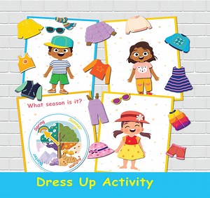 Dress up Printable Activity Four Seasons File Folder Games Toddler Homeschool Activities Preschool Busy Book - Etsy