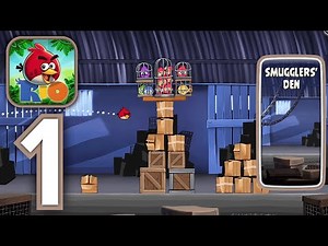 Angry Birds Rio - Smuggler's Den 1-15 (Gameplay Walkthrough Part 1)