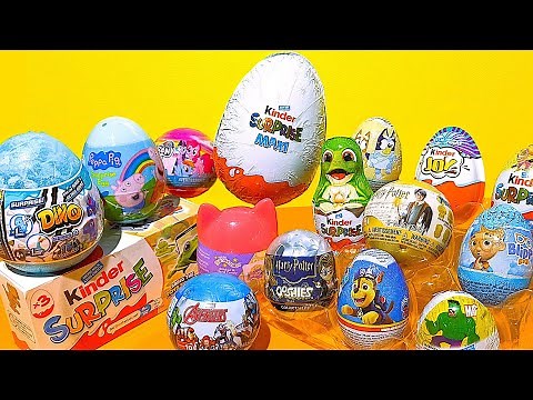 Kinder Surprise Egg Unboxing | *20* Eggs With ASMR Sounds!