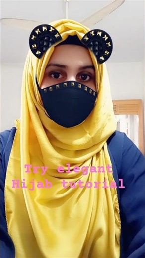 Trying easy hijab tutorial simple and elegant hijab 💖🌼😍💗💓💞🎀 #foryou