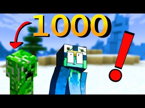 Minecraft, but I Spawned 1000 CREEPERS!