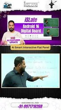 Upgrade Your Classroom with iSLate AI Smart Panel | Inbuilt K-12 Content & Octa-core Power!