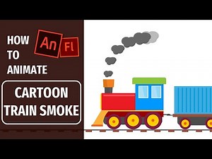Animate Cartoon Train Smoke in Adobe Animate| Animate Train Smoke | Adobe Animate tutorials