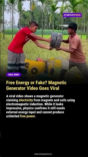 This viral magnetic generator video is grabbing attention online
