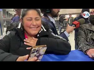 Diáspora nicaragüense espera en el aeropuerto de Dulles a los ex presos políticos liberados