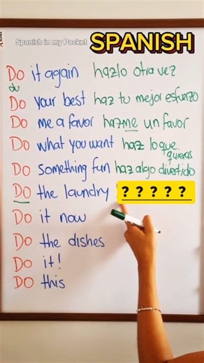 "Do the laundry" ... in Spanish? 🤔 🤯 hint: ❌️"haz la ropa" lmk! . . . . . . . . #spanishvocabulary #spanishlessons #spanishlanguage #learnspanish #spanishonline | Spanish in my Pocket - Aprende Español hoy