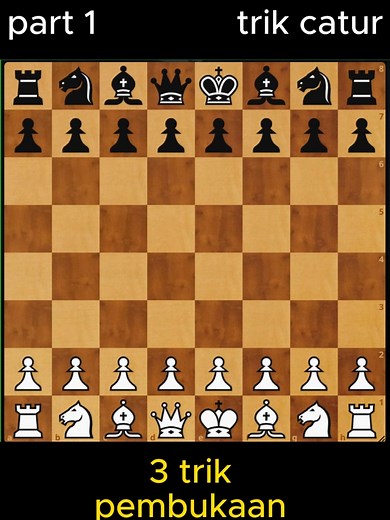 3 Trik Pembukaan Catur yang Bikin Lawan Ketar-ketir