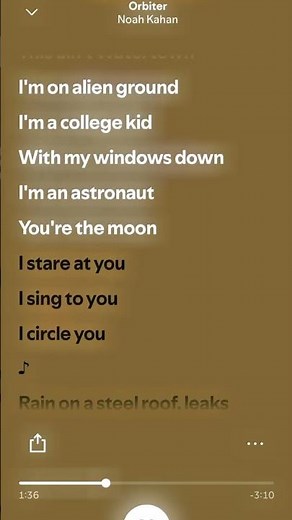 “Orbiter” - Noah Kahan (official lyrics) #fyp #lyrics #viral #music #audio #blowup #foryou #song