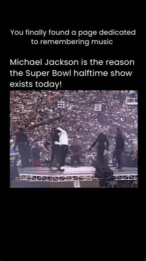 Remembering Music on Instagram: "Michael Jackson — Super Bowl XXVII Halftime Show (1993) Michael Jackson is the reason the Super Bowl halftime show became a global pop-culture spectacle. Before 1993, halftime entertainment was treated as filler — background noise between plays. That changed the moment Michael Jackson stepped onto the field and held the entire stadium in silence before launching into Billie Jean. In seconds, a football intermission became a worldwide music event. Viewership surge