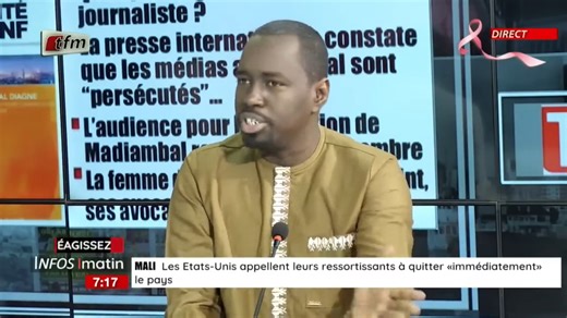 Réaction de Cheikh Tidiane Diagne Après sa Relaxation - Infos Matin 29 Octobre 2025 | TFM