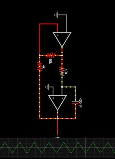 How Does This Triangle Wave Generator Work? 🤔⚡ #Shorts #experiment
