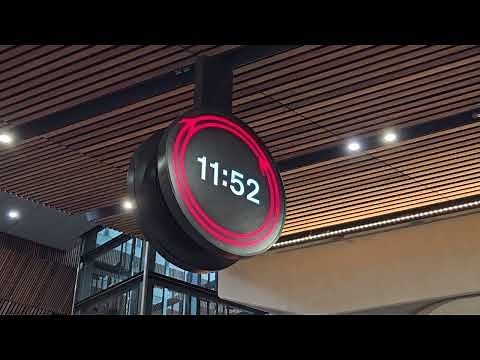 The national railway’s first new clock design at London Bridge station.